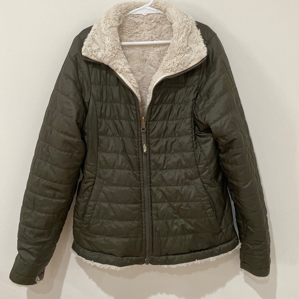 THE NORTH FACE GIRLS' MOSSBUD SWIRL REVERSIBLE JACKET